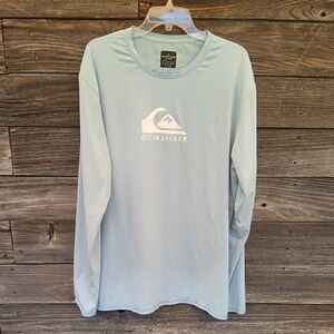 Quiksilver Men's Light Blue Long Sleeve Swim shirt